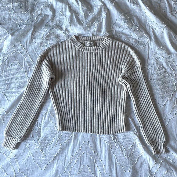 Hippie Rose Sweaters - Tight Knit Cropped Sweater